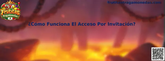 Guía visual del proceso de acceso por invitación en Frutitas Tragamonedas
