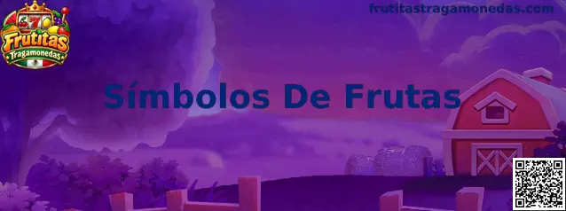 Ilustración de símbolos de frutas en rodillos virtuales de Frutitas Tragamonedas