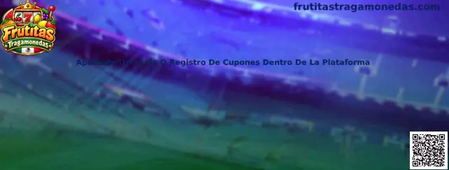 Interfaz de referencia para localizar el apartado de canje o registro de cupones dentro de una plataforma de Frutitas Tragamonedas